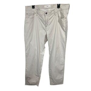 Mens Brax Ultralight Straight Leg Pants Beige Cotton Blend 38/34